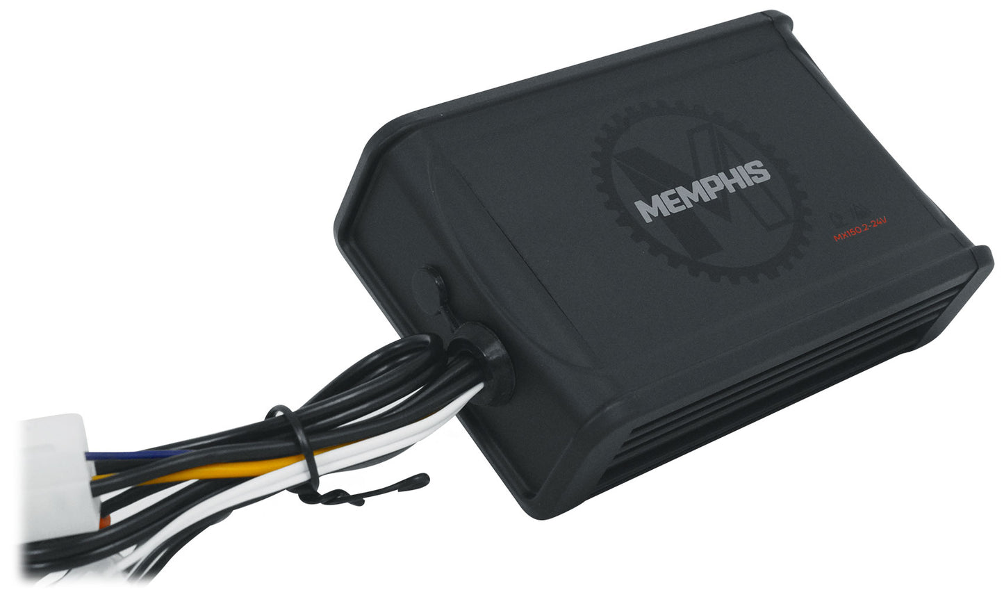 MS525B Black 5.25" Marine Speakers + MX150.2-24V Amplifier Bundle