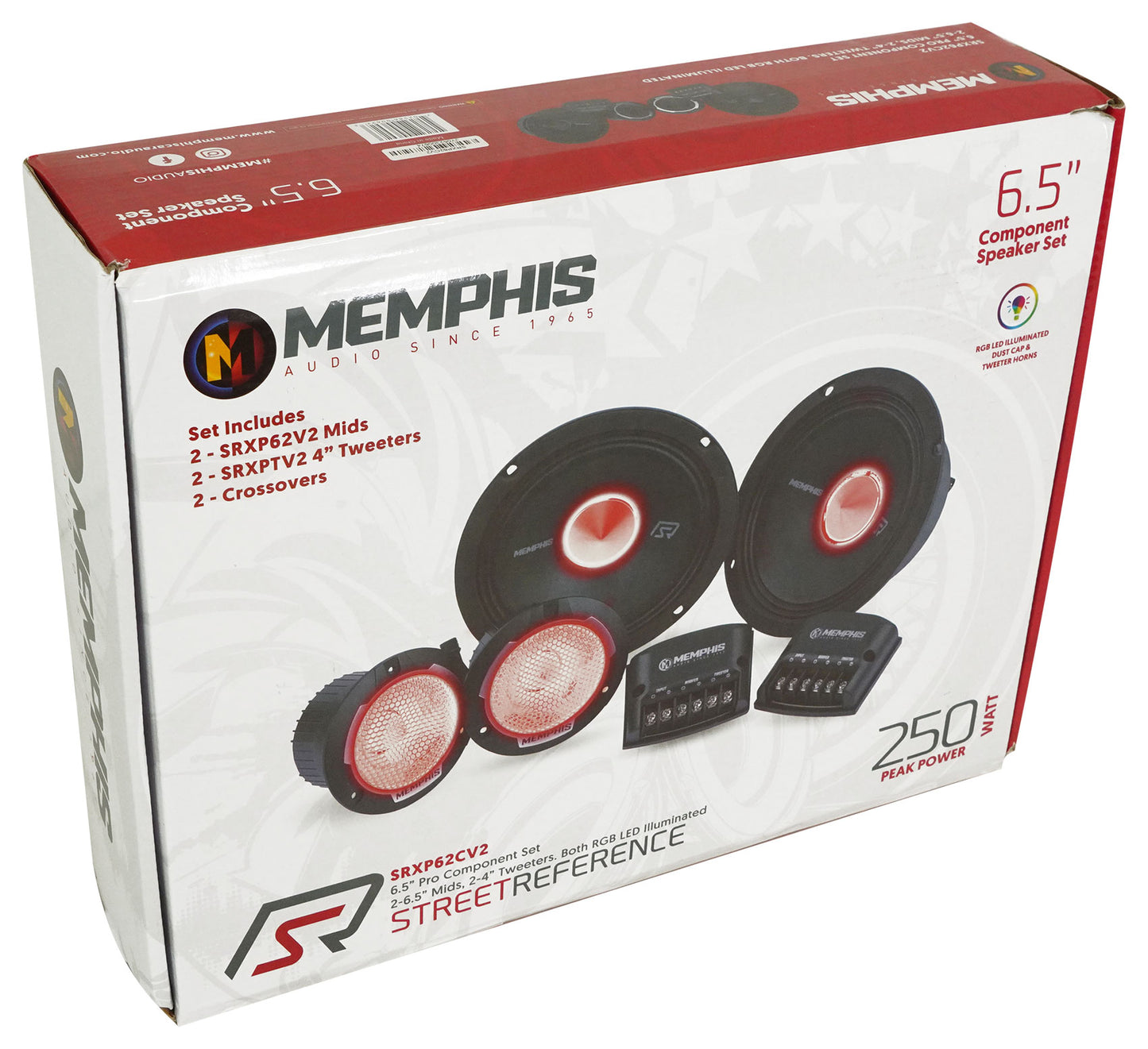 Memphis Audio SRXP62CV2 SRX Pro 6.5" 250w Component Car Speakers+Home Speaker