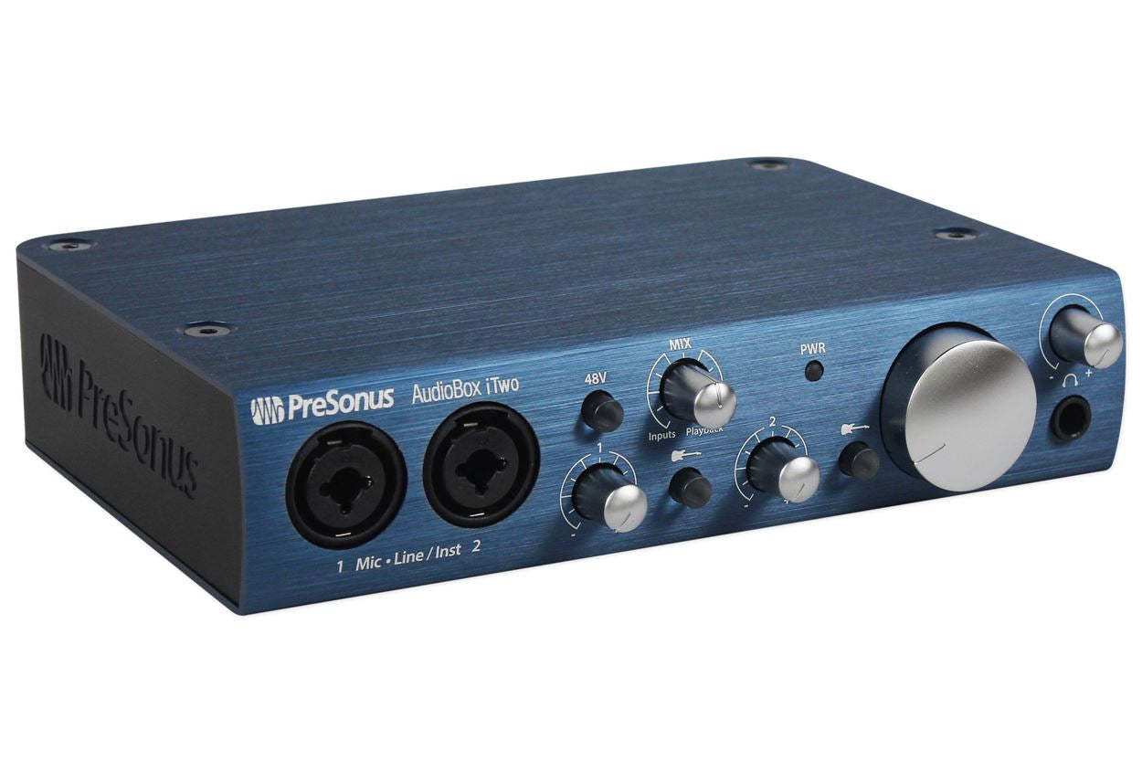 Presonus Audiobox iTwo Studio Bundle Interface+Mic+Headphones+Boom+Desk Stand