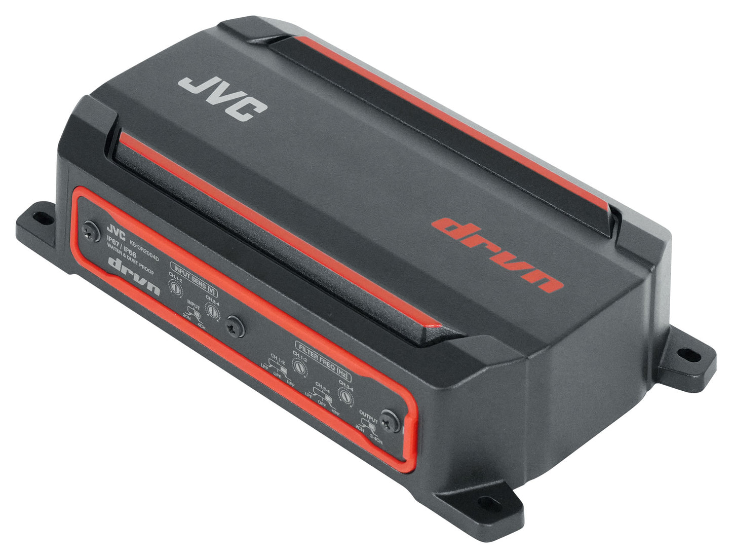 JVC KS-DR2004D 600w 4-Channel Marine ATV/UTV/Car Amplifier Amp+Home Speakers