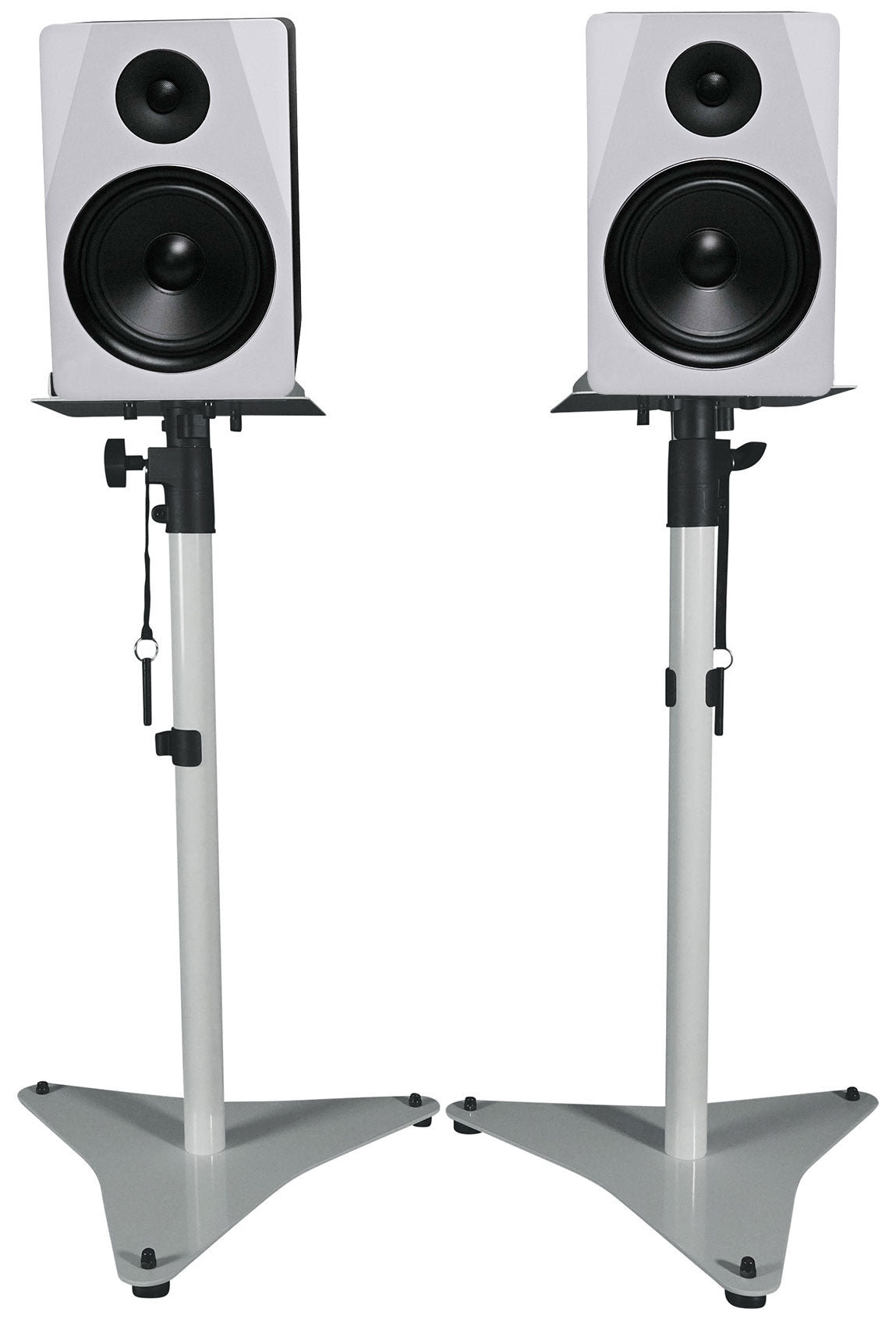 APM8W White + RVSM5 Adjustable Stands Bundle