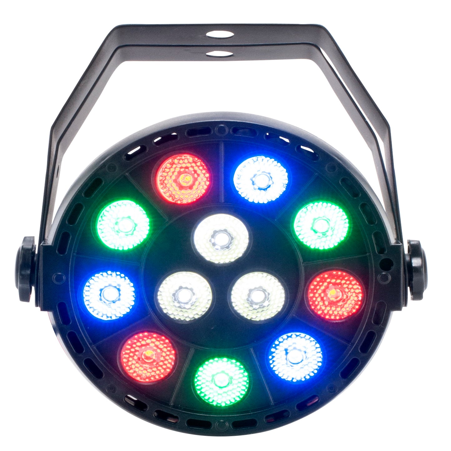 (2) Eliminator Mini Par RGBW LED DMX Par Wash Lights+Bag For DJ/Stage/Clubs/Bars