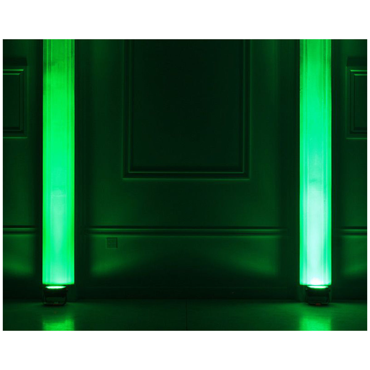 (4) Eliminator ADJ MEGA GO PAR 64E RGB+UV Par Wash Lights+DMX Controller+Fogger