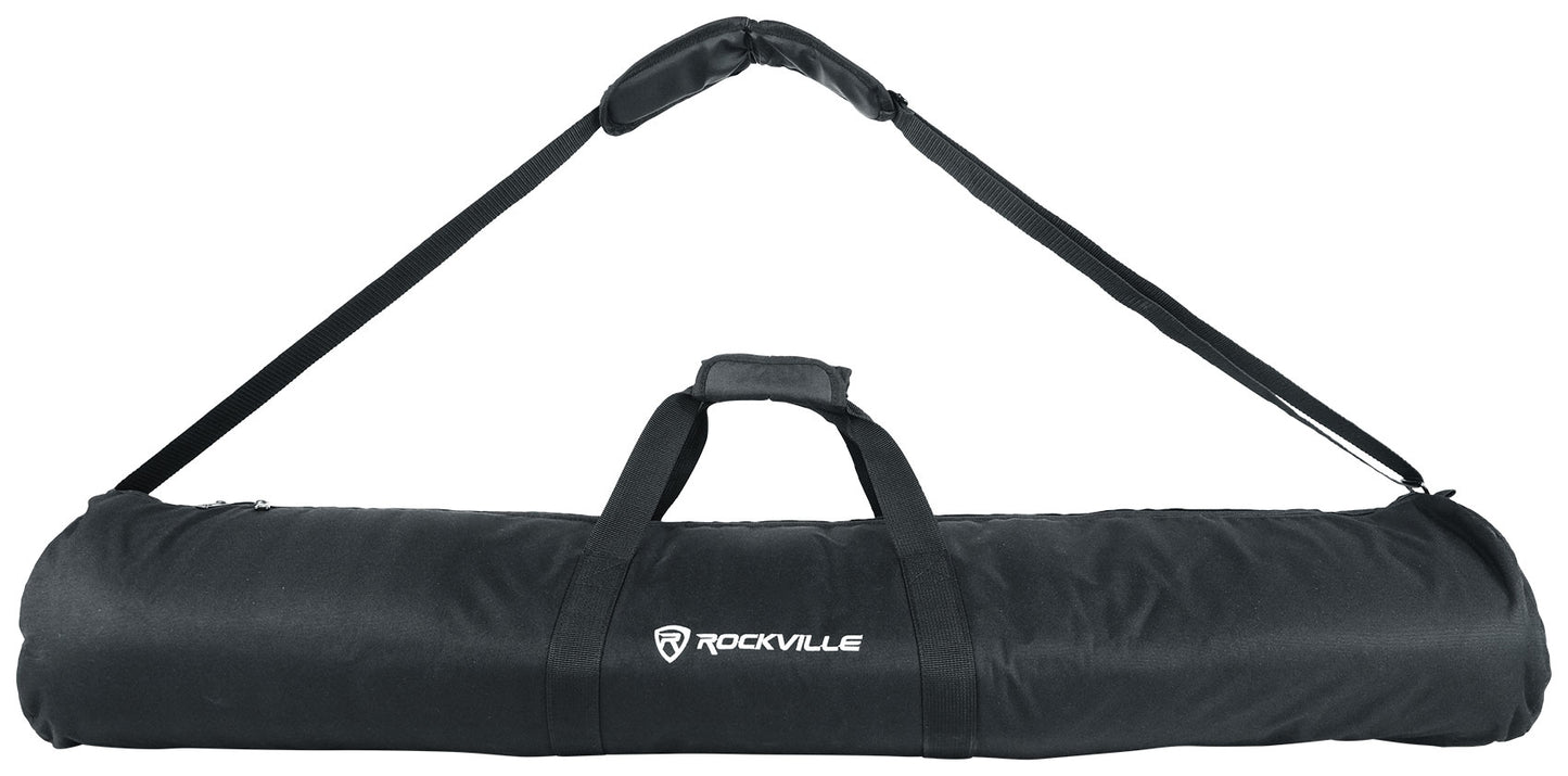 (2) Technical Pro PT3LED Rechargeable RGBWY LED Tripod DJ Speaker Stands+Bag