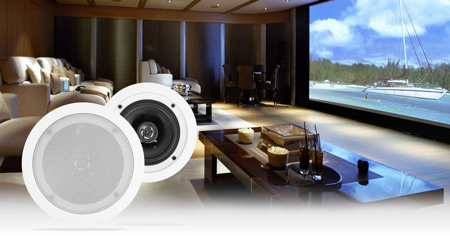 JBL CSA 2120 Commercial Amplifier Amp+8) White Ceiling Speakers 4 Restaurant/Bar