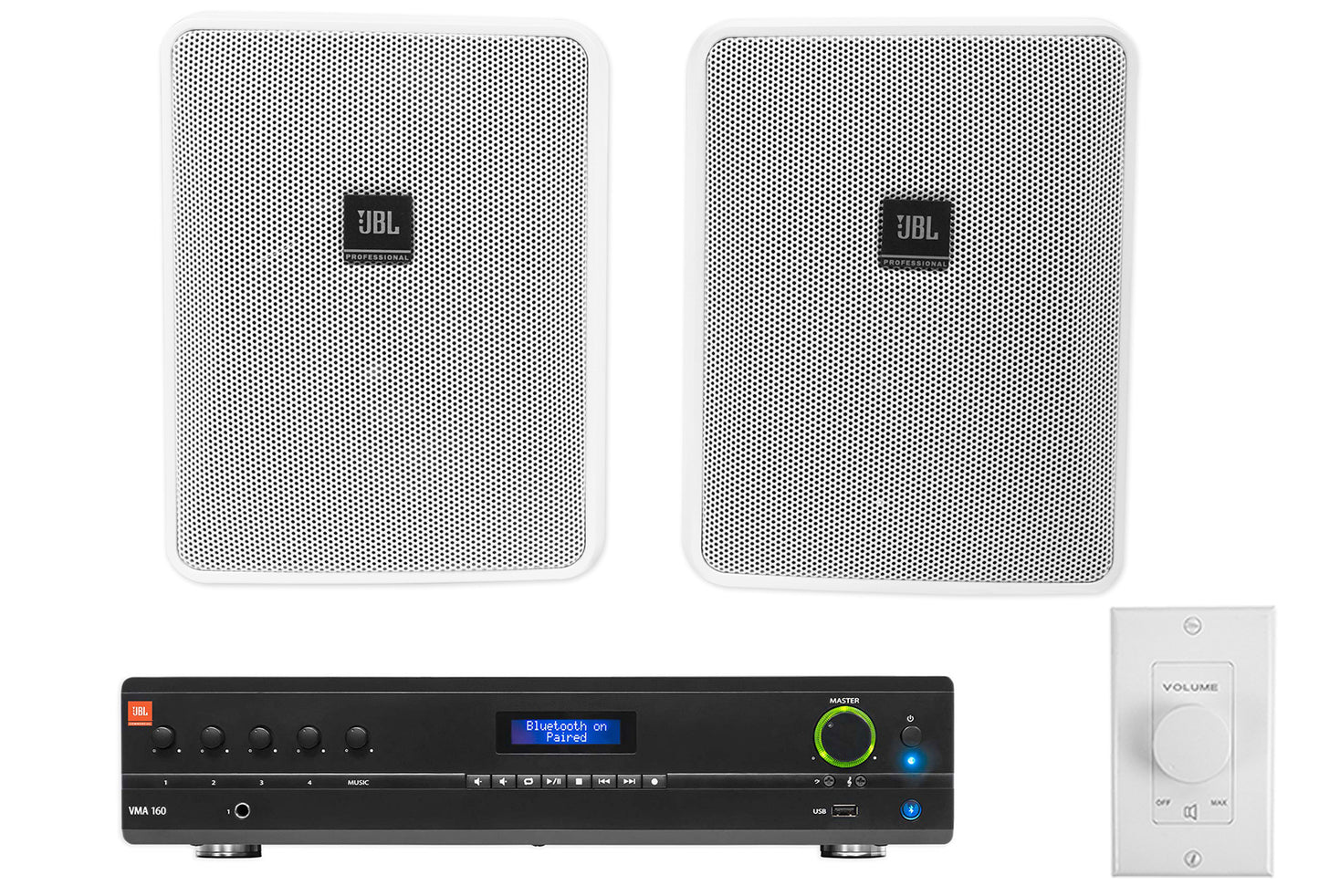 VMA160 + Control 25‑1 White 2-Pack + VOL70100 Bundle