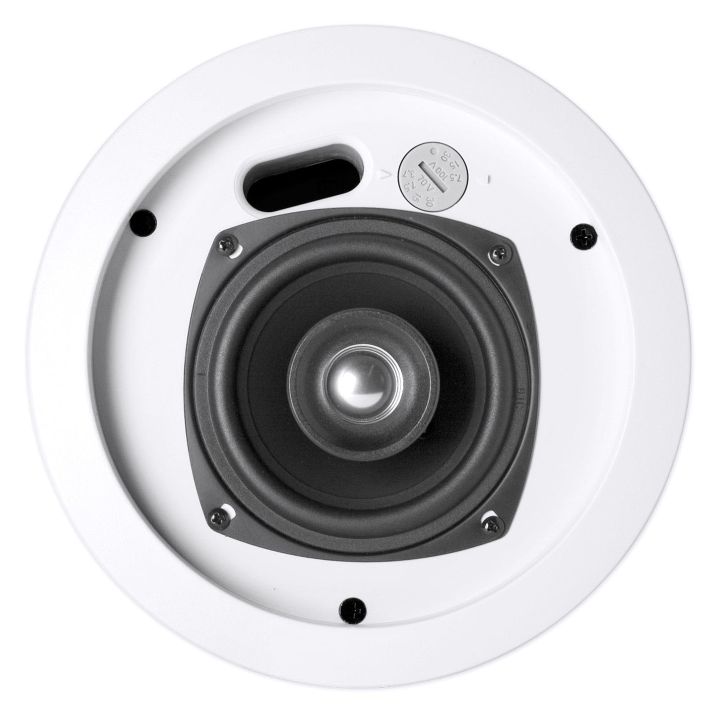 (4) JBL Control 24CT 4" 70v Commercial Restaurant/Bar White Ceiling Speakers+Amp