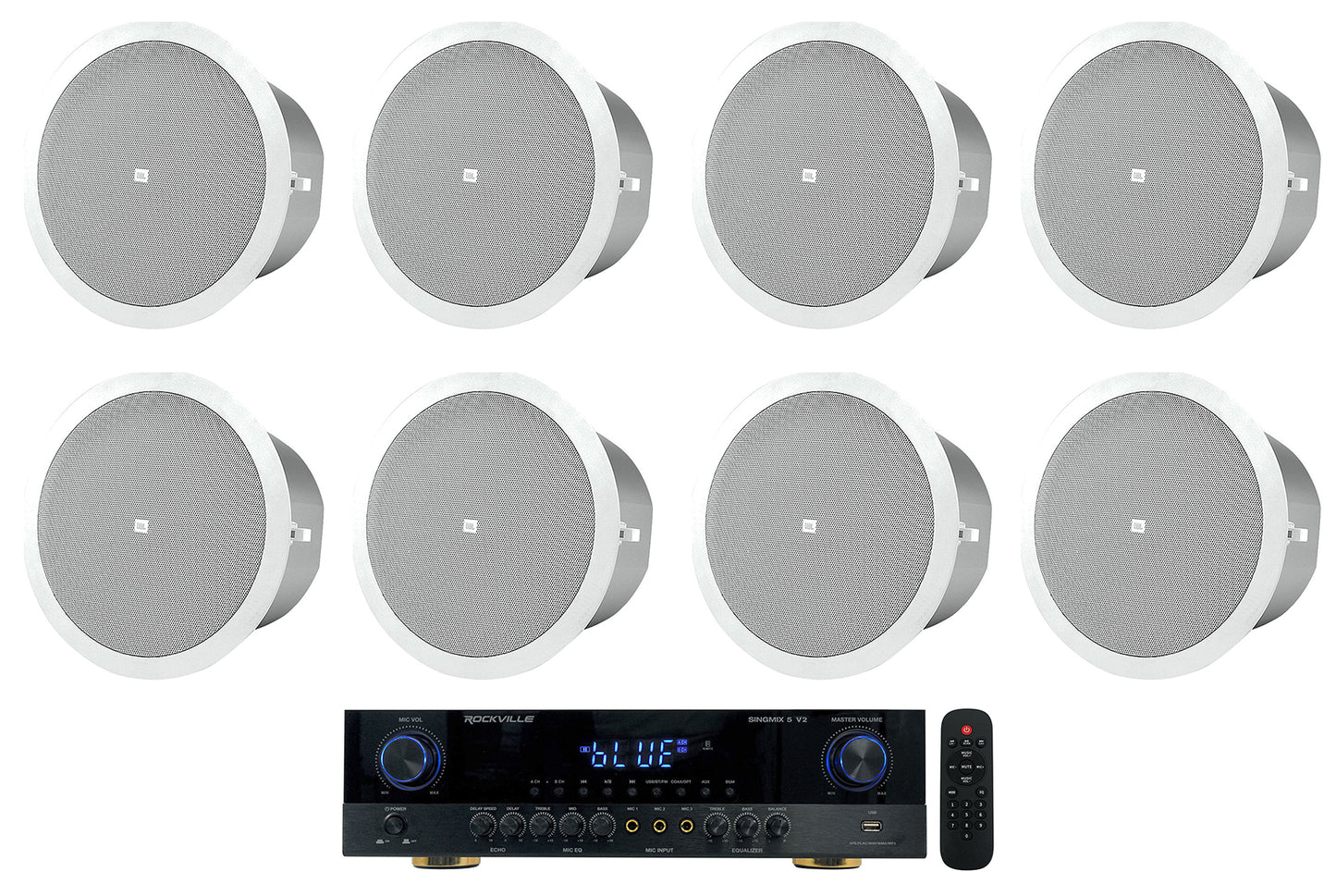 SINGMIX 5 V2 + Control 24C White 8-Pack Bundle