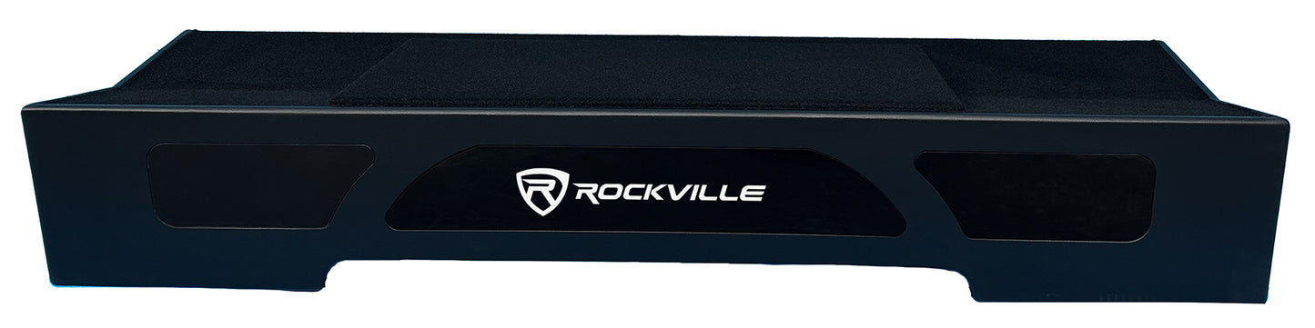 K5 10" 2-Ohm Subwoofers 2-Pack + Amp + Ford Super Crew Dual 10" Box Bundle