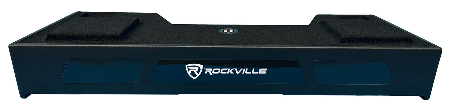 K5 10" 2-Ohm Subwoofers 2-Pack + Amp + Ford Super Crew Dual 10" Box Bundle