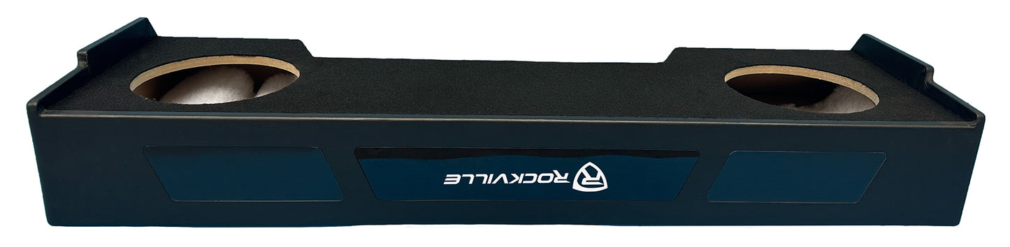 K5 10" 2-Ohm Subwoofers 2-Pack + Amp + Ford Super Crew Dual 10" Box Bundle