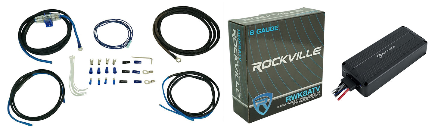 ATV220 + 8 AWG OFC ATV Amp Kit Bundle