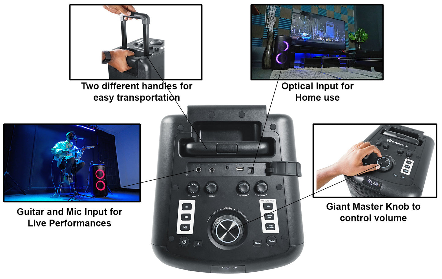 ELITE PARTY 65 + RMC-XLR Microphone + iStand 20 Bundle