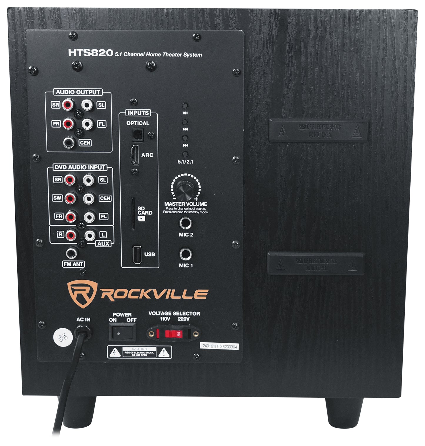 HTS820 5.1 System + RMC-XLR Wired Microphone Bundle