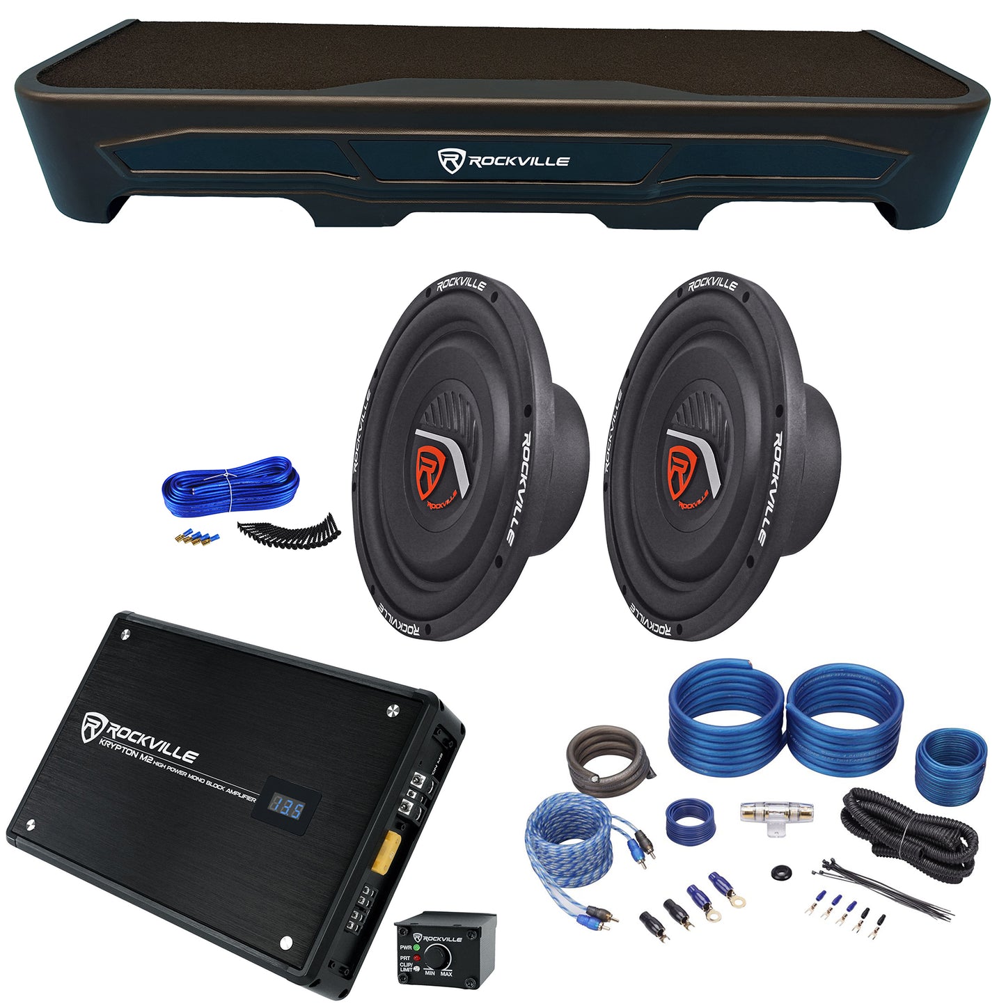 W10T4S2 10 2-Pack + KRYPTON-M2 Mono Amplifier Bundle