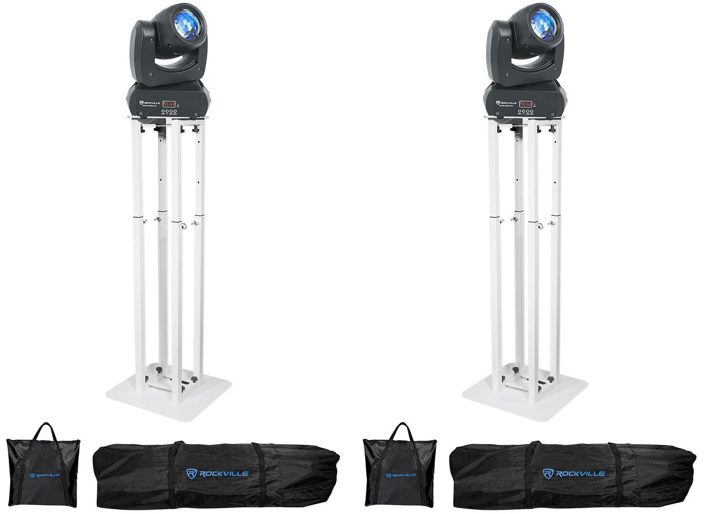 Rock Beam DC 2-Pack + RTP32W White Totems Bundle