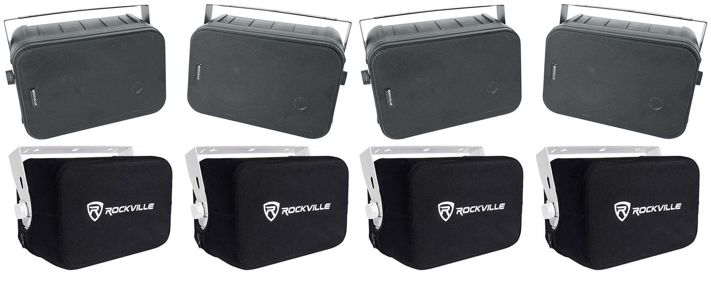 HP65S-8 Black 4-Pack + RWBC65S Covers Bundle