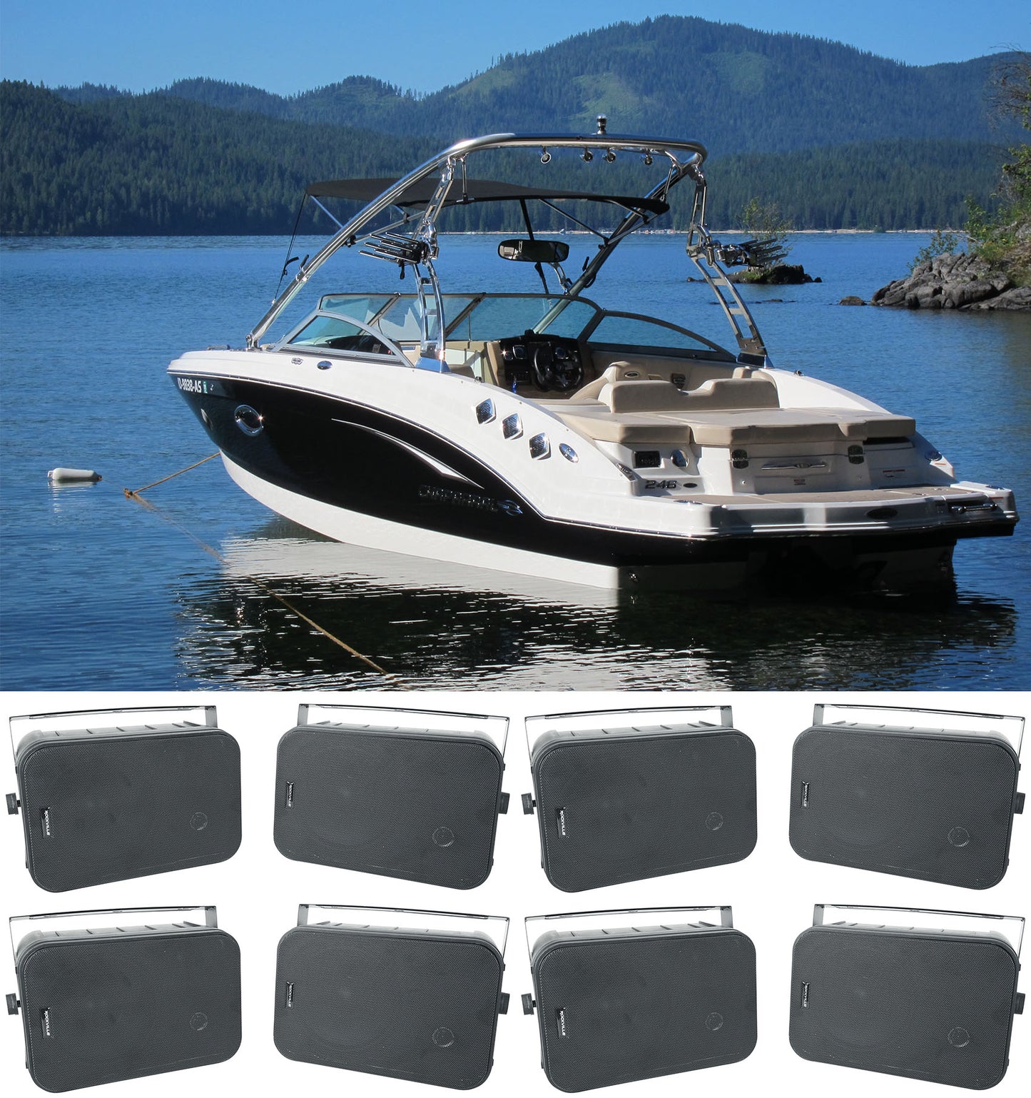 HP65S Black Boat 4-Pair