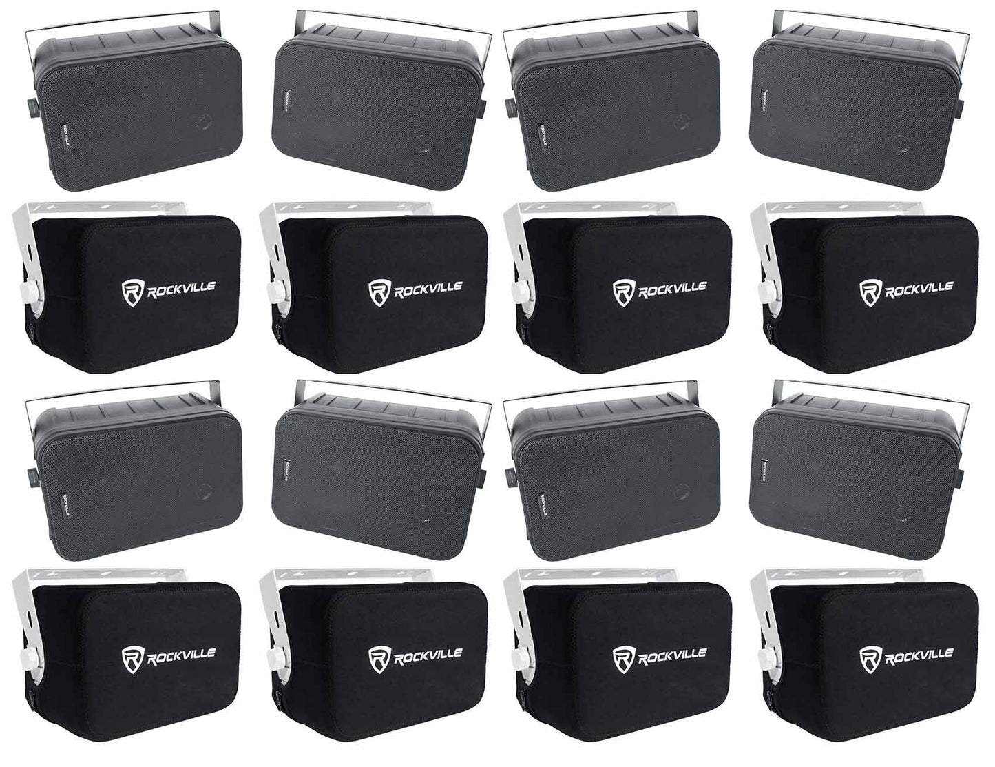 HP65S-8 Black 8-Pack + RWBC65S Covers Bundle