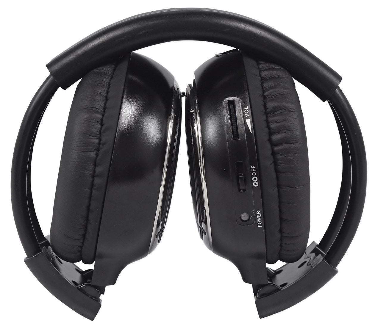 RHP91-BK Black Headrest Monitors + RFH3 IR Headphones 2-Pack Bundle