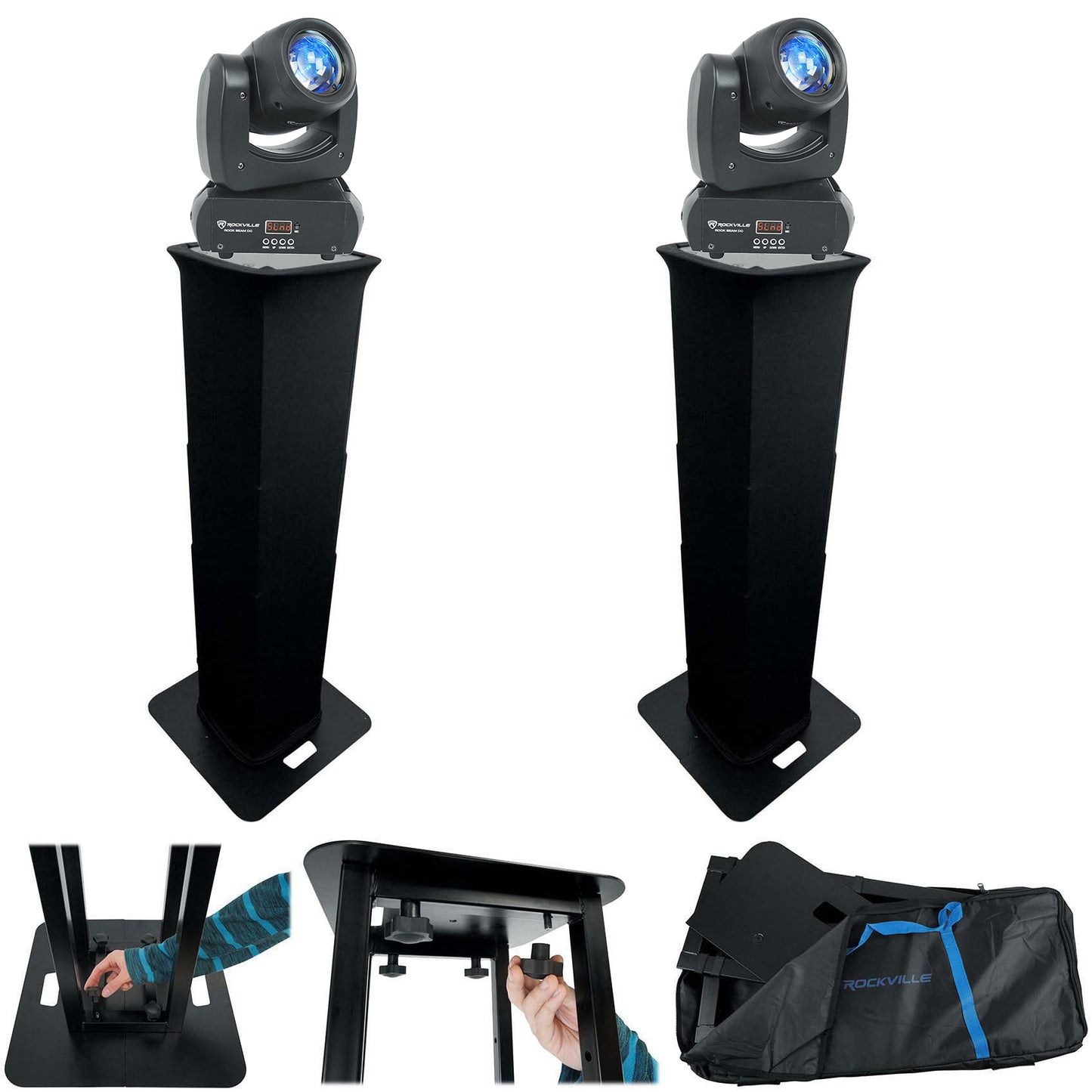 Rock Beam DC 2-Pack + RTP-GO Black Totems Bundle