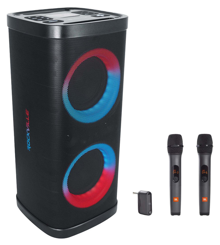 BASS PARTY 65 V2 Speaker + JBL Wireless Microphones Bundle