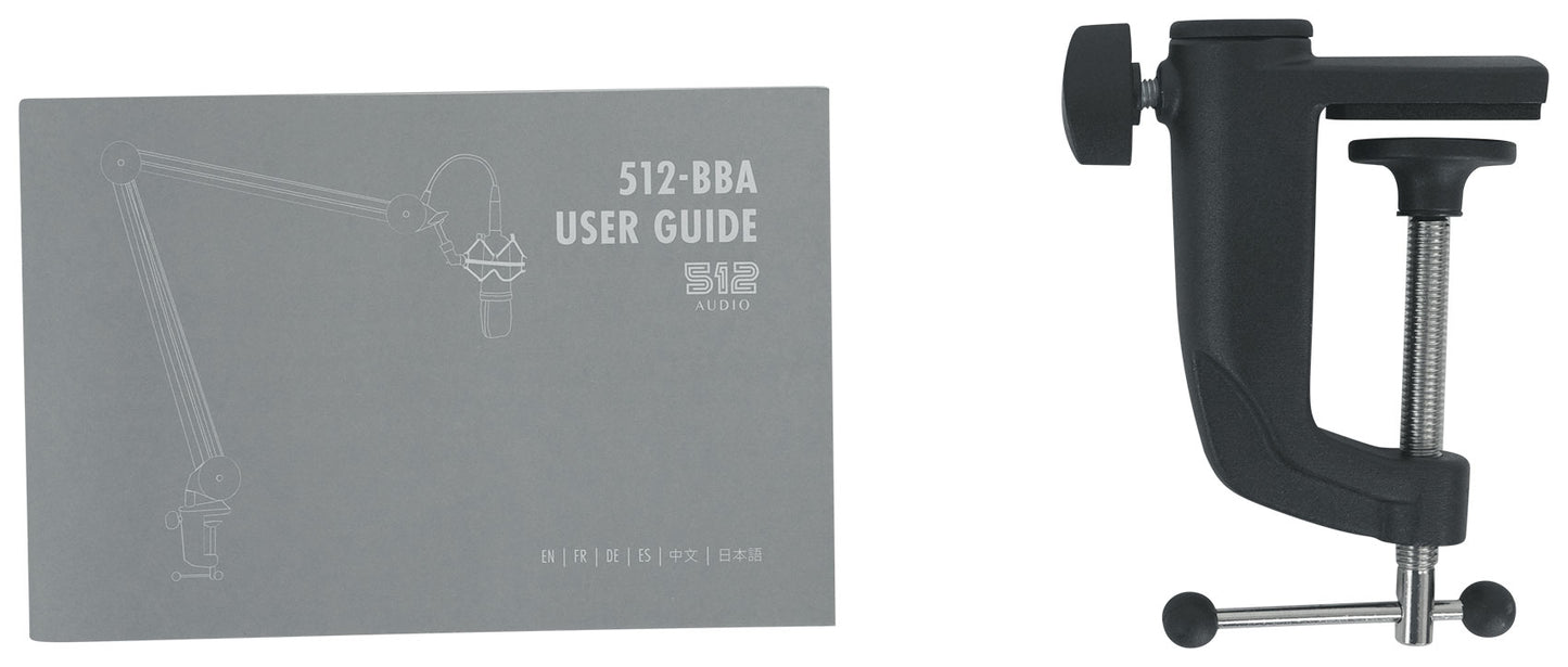 RMC-XLR Microphone + 512-BBA Boom Arm Bundle