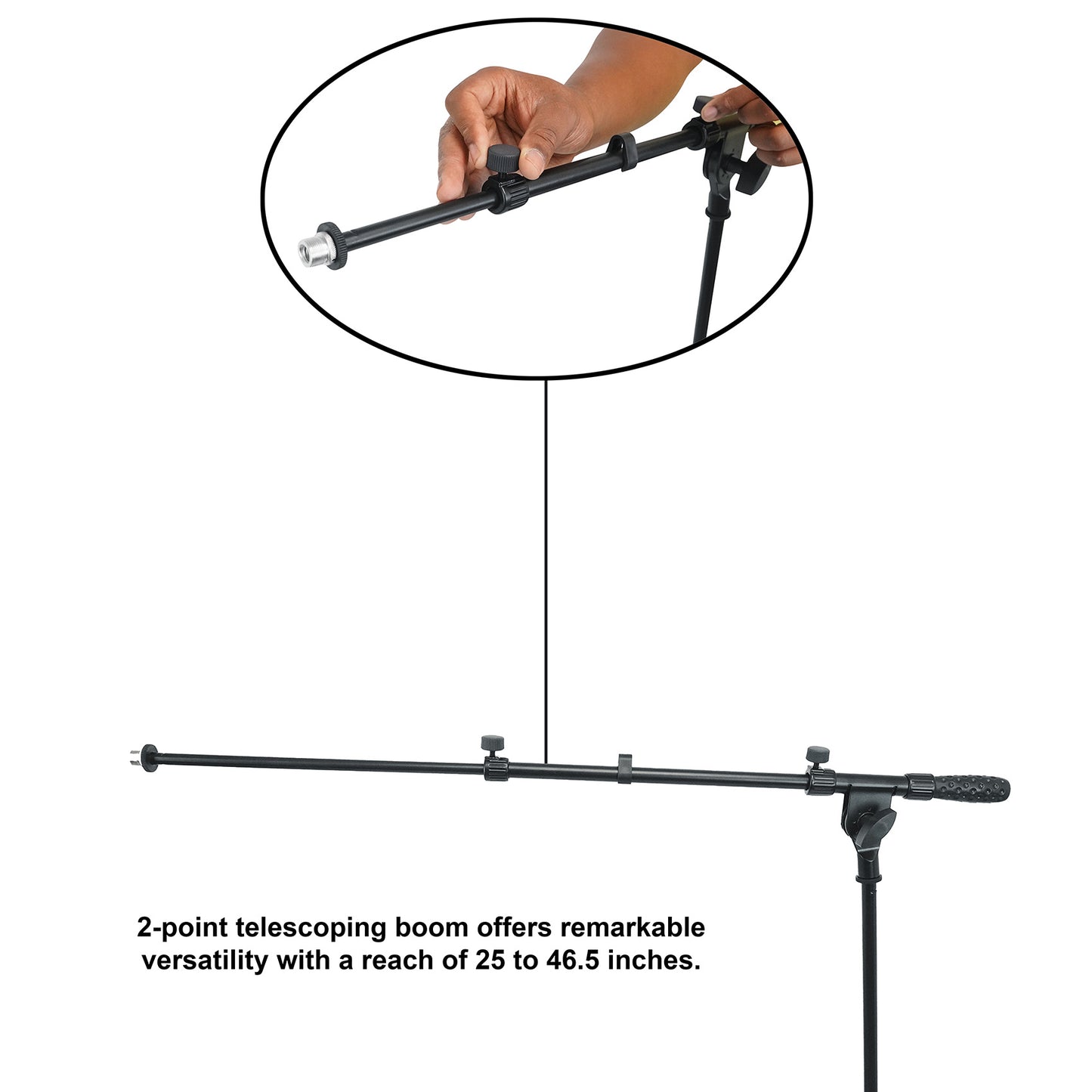 RMM‑XLR 4-Pack + Tripod Boom Stands 2-Pack Bundle