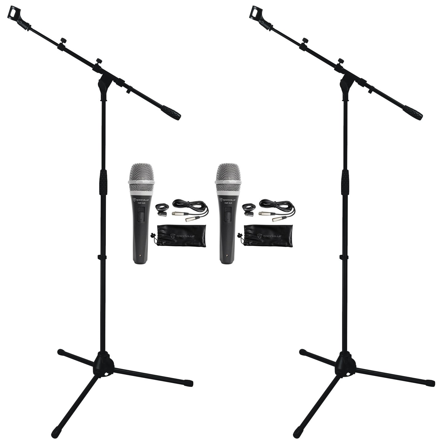 RMP‑XLR 2-Pack + Tripod Boom Stands 2-Pack Bundle
