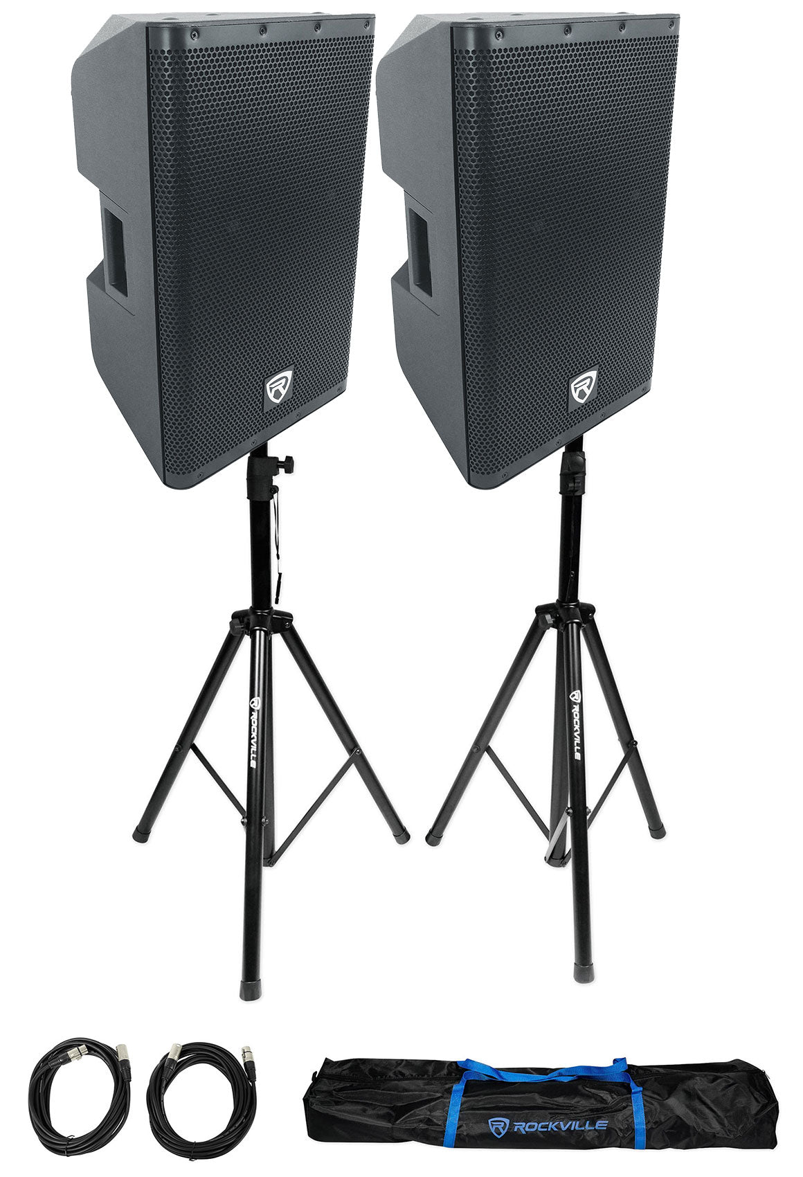 DX12 2-Pack + Tripod Stands & XLR Cables Bundle