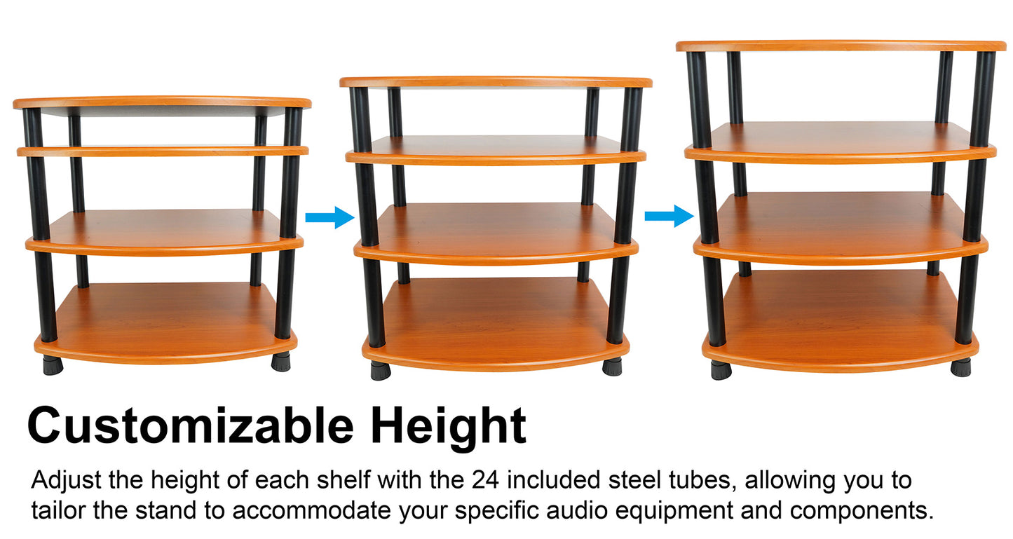 FLX Classic Wood 4-Shelf + Classic Wood Add-On Shelf Bundle