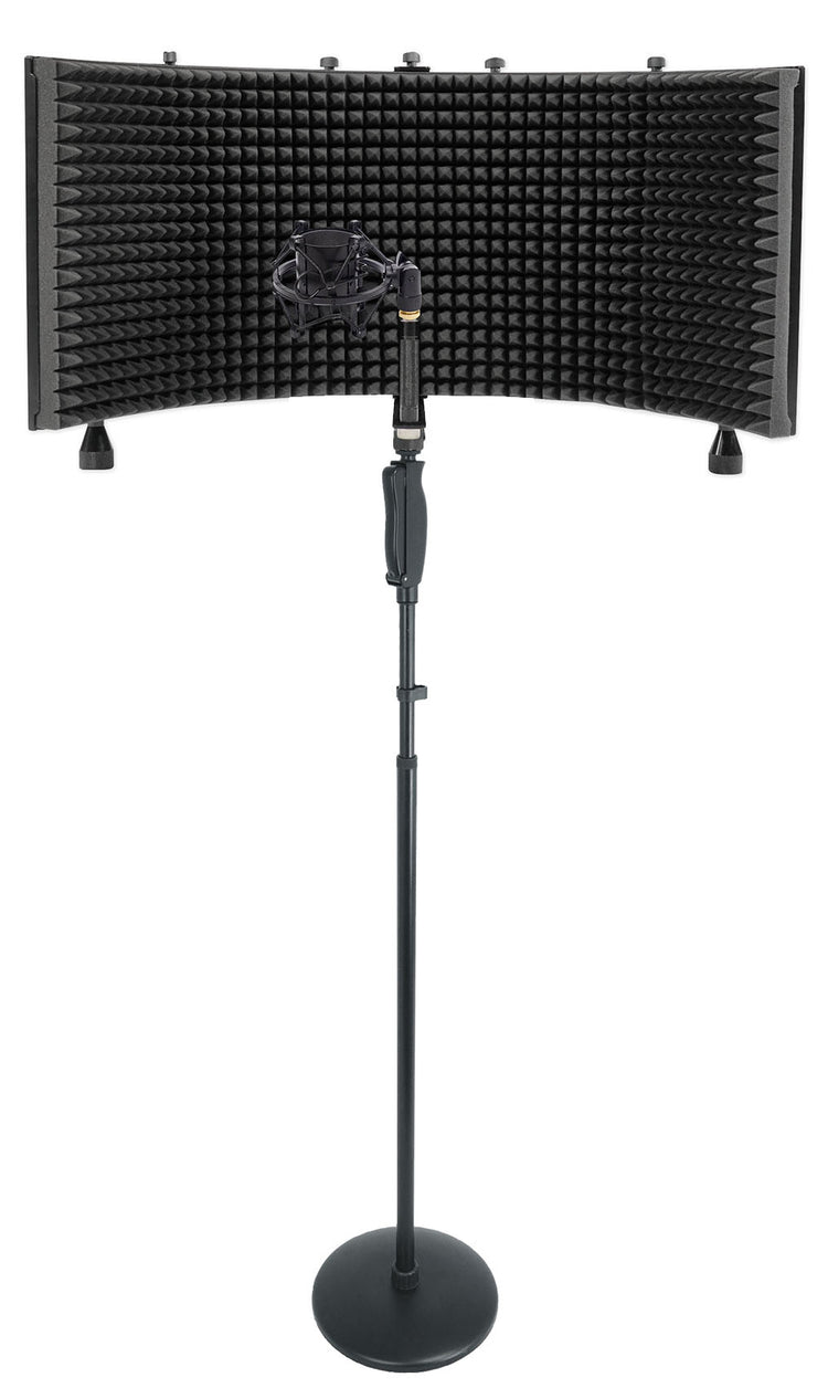 RVMIC4 V2 Mic Stand + RockShield 3 Shield + RockShock Mount Bundle