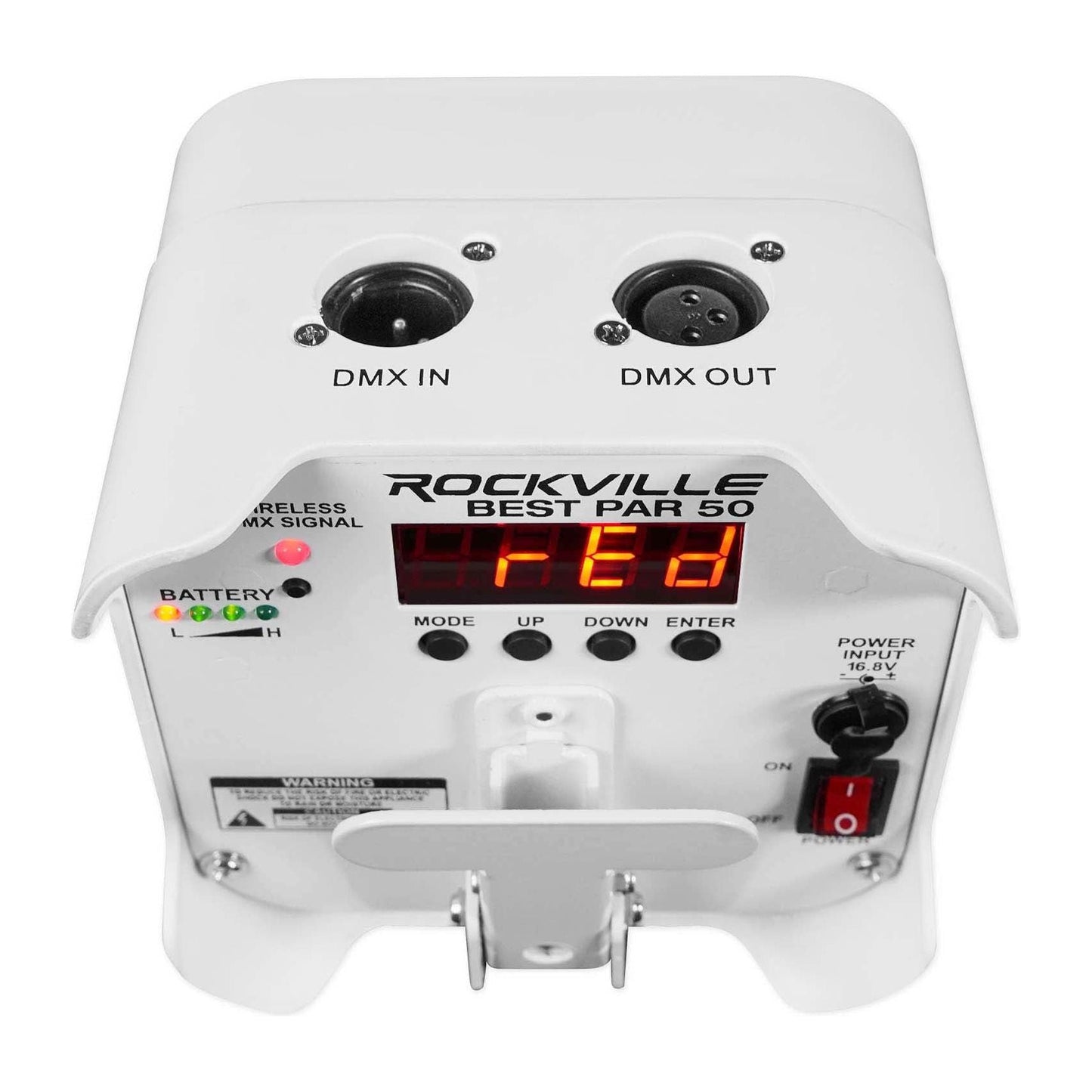 BEST PAR 50 White 10-Pack + ROCKFORCE W2 Controller Bundle