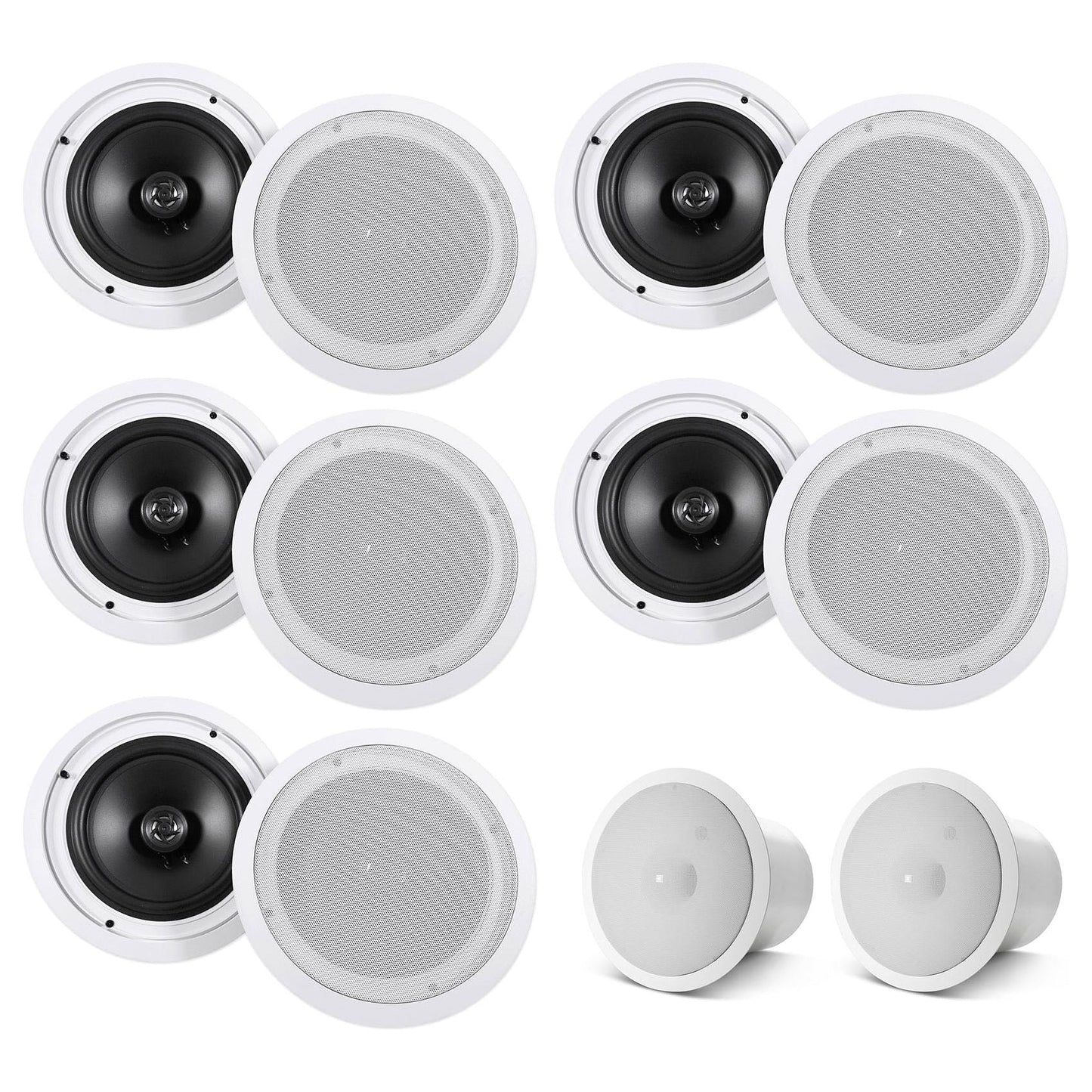 HC85 White 10-Pack + CONTROL 19CS In‑Ceiling Subwoofers Bundle