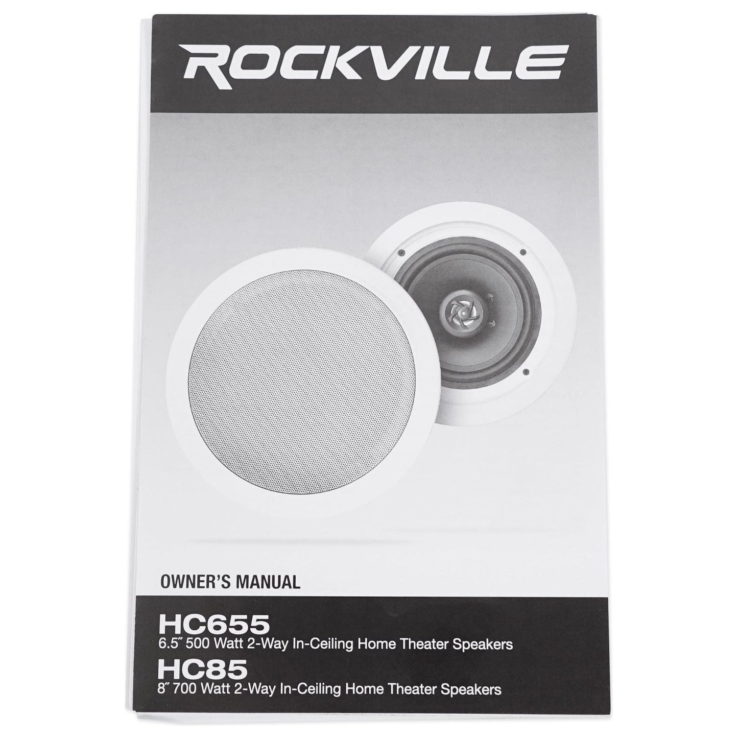 HC85 White 10-Pack + CONTROL 19CS In‑Ceiling Subwoofers Bundle