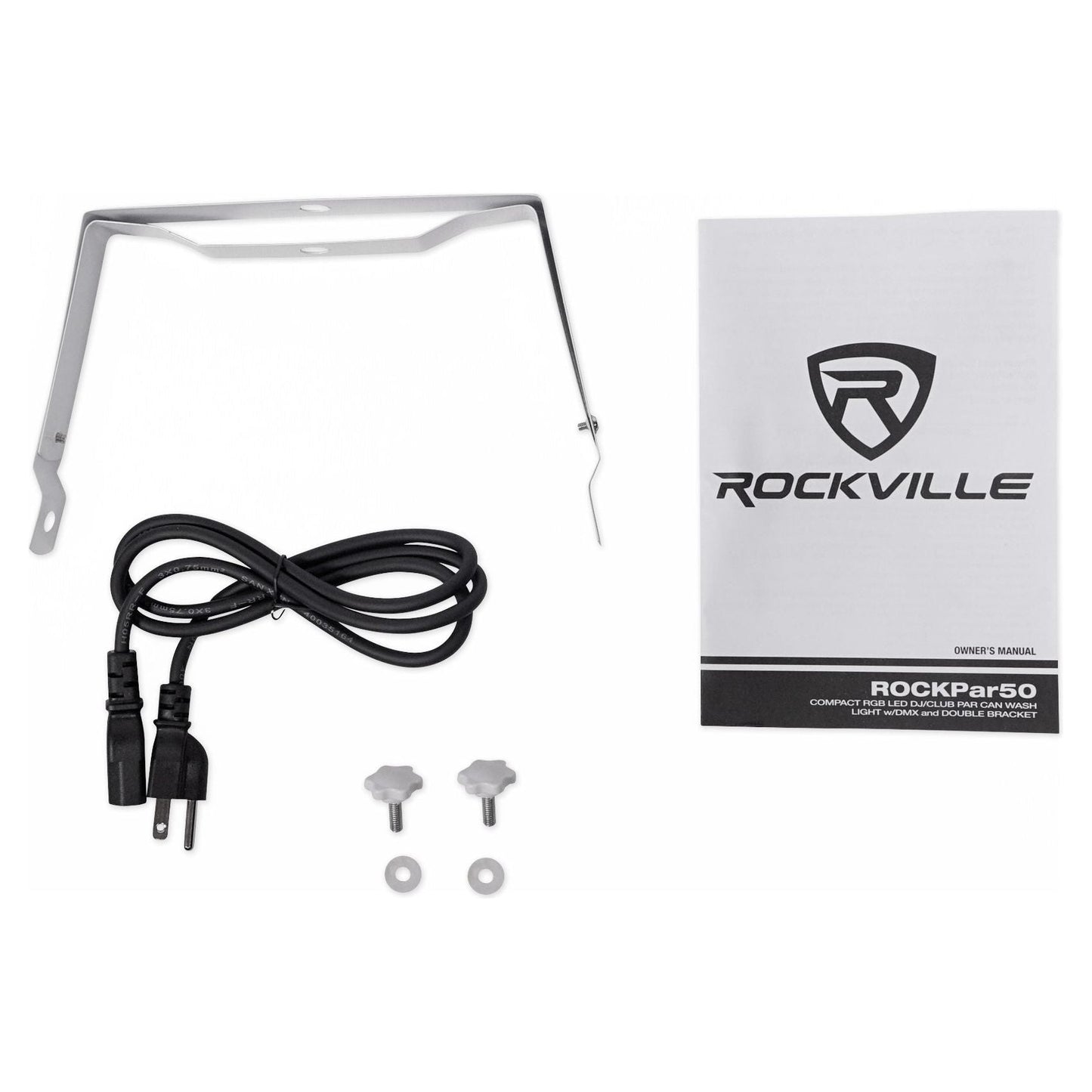 RockPAR50 White 10-Pack + DMX Cables Bundle