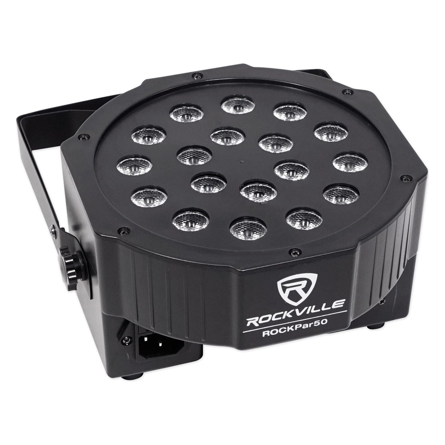 RockPAR50 Black 12-Pack + ROCKFORCE 192 DMX Controller Bundle