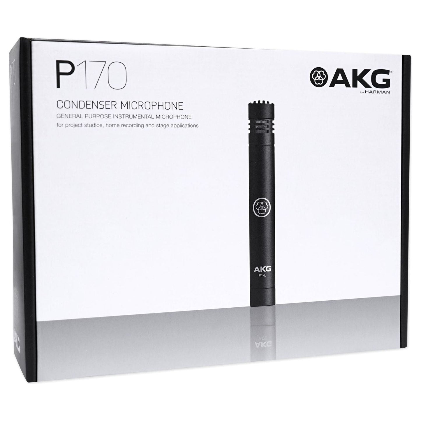 (2) AKG P170 Studio Pencil Microphones Instrument Drum Microphones+Condenser Mic
