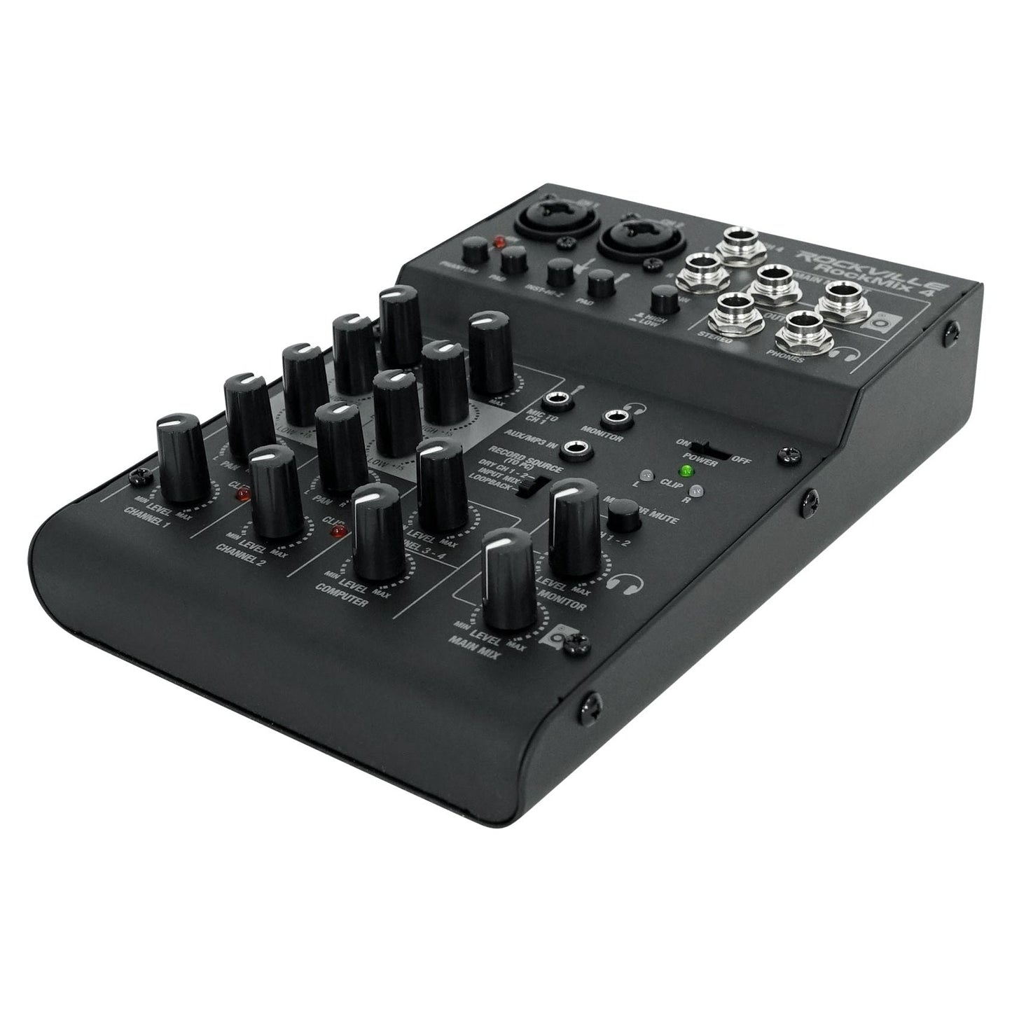 (2) JBL 305P MkII 5" Powered Studio Monitors+USB Interface 4-Channel Mixer w/EQ