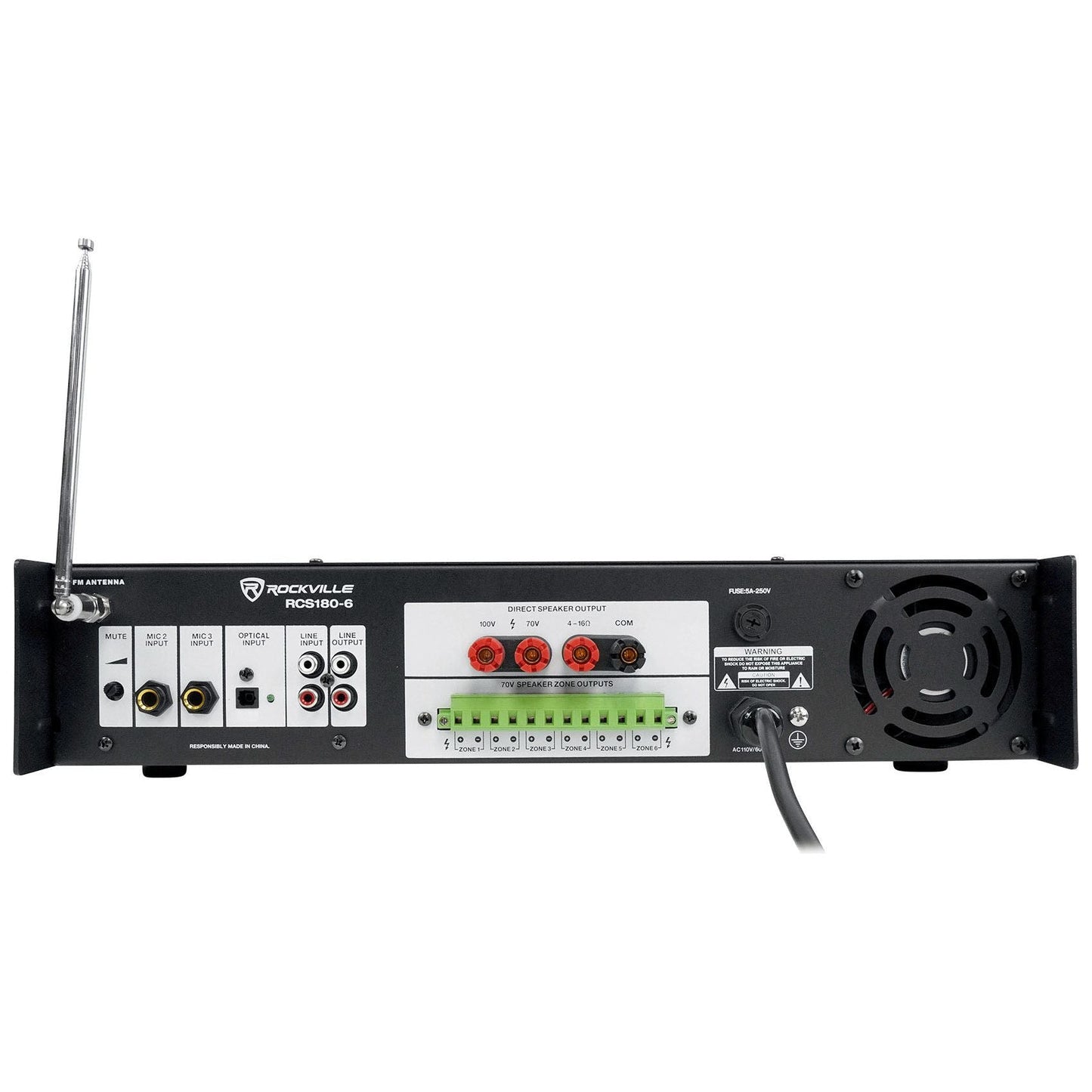 JBL COL800 White 2-Pack + RCS180-6 Amplifier Bundle