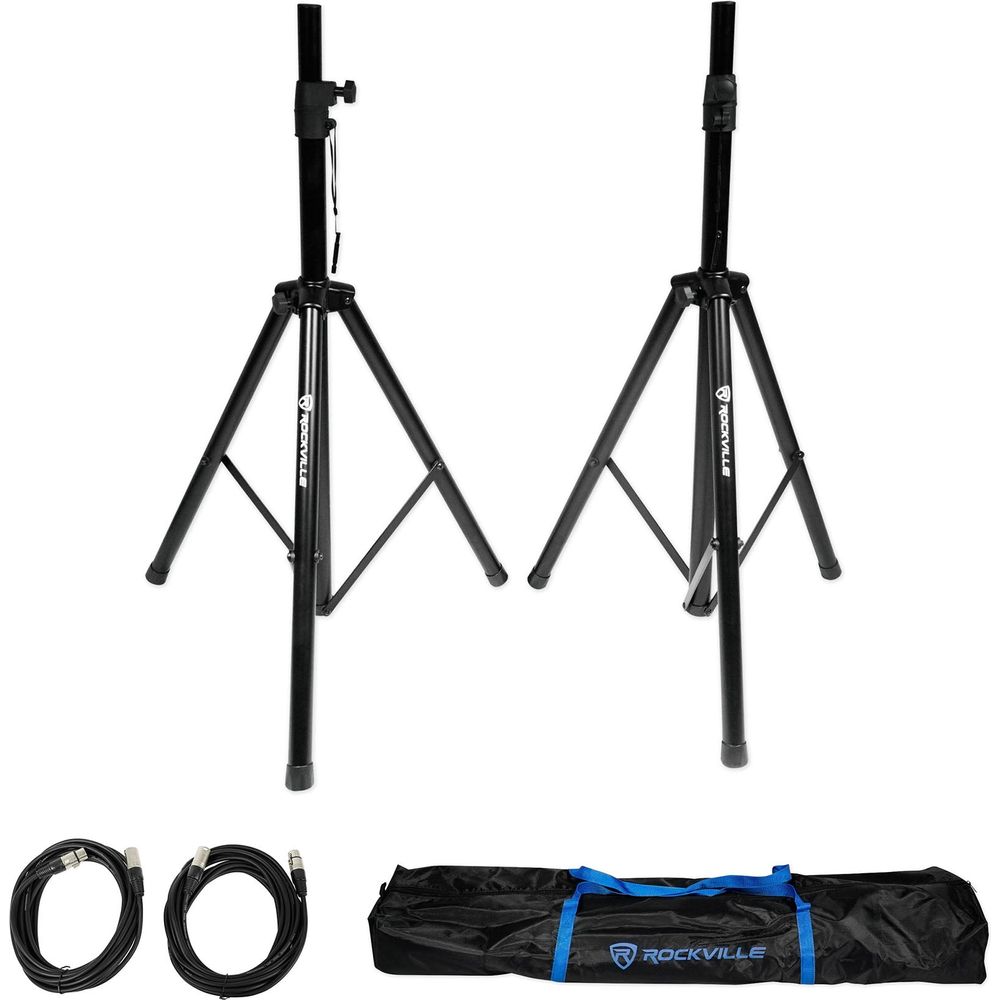 (2) JBL IRX112BT 12" 1300w Powered DJ Portable PA Speakers w/ Bluetooth+Stands