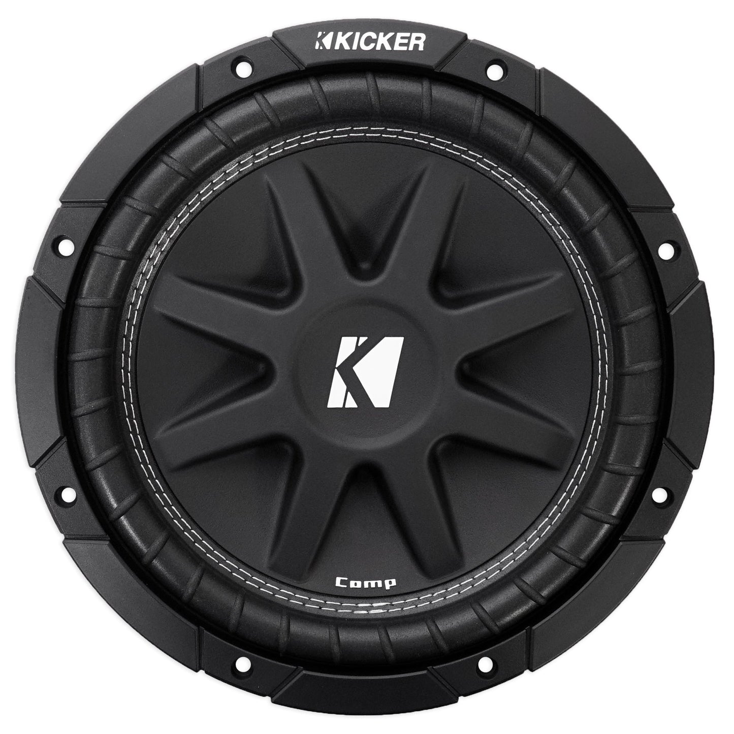 (2) KICKER 43C104 Comp 10" 600w SVC 4-ohm Car Subwoofer+Vented Sub Box Enclosure