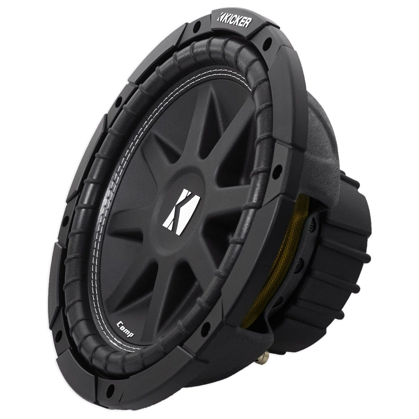 (2) KICKER 43C104 Comp 10" 600w SVC 4-ohm Car Subwoofer+Vented Sub Box Enclosure