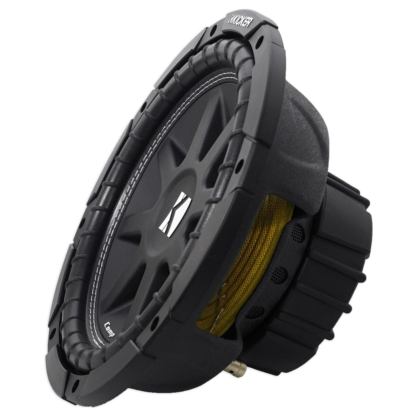 (2) KICKER 43C104 Comp 10" 600w SVC 4-ohm Car Subwoofer+Vented Sub Box Enclosure