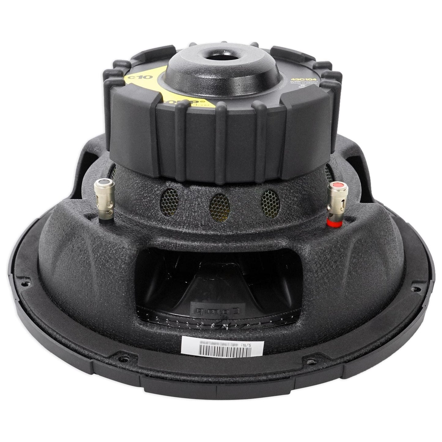 (2) KICKER 43C104 Comp 10" 600w SVC 4-ohm Car Subwoofer+Vented Sub Box Enclosure
