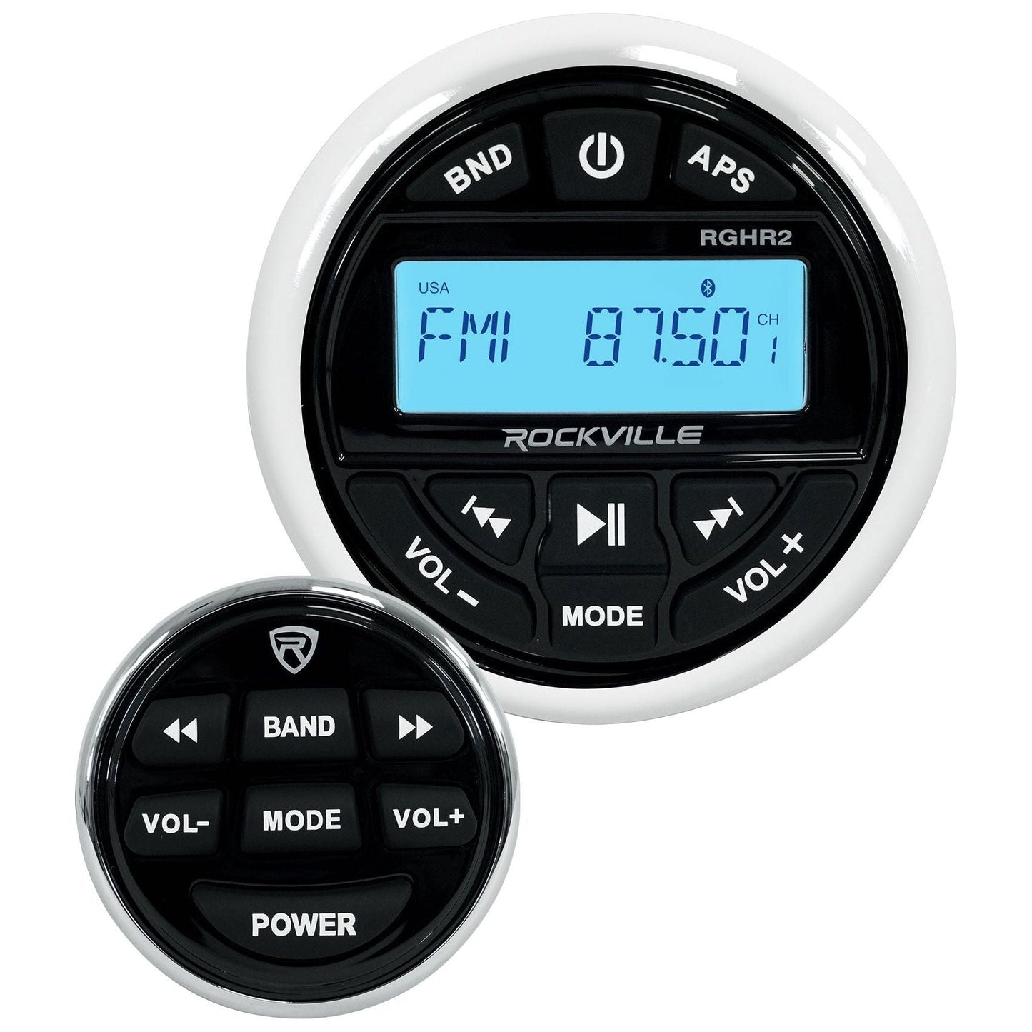 (2) KICKER 45KMTDC65 Dual 6.5" Marine Wakeboard Tower LED Speakers+Receiver+Amp