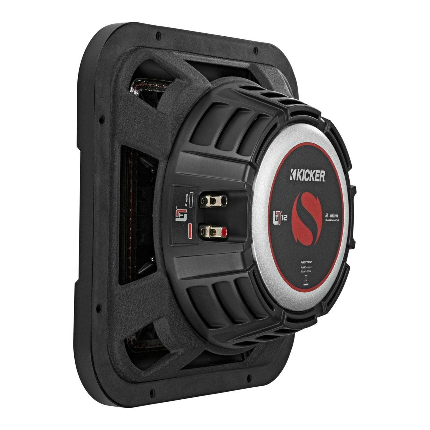 (2) KICKER 46L7T122 12" 1200w L7T Subwoofers Solo-Baric Subs+Amp+Vented Sub Box