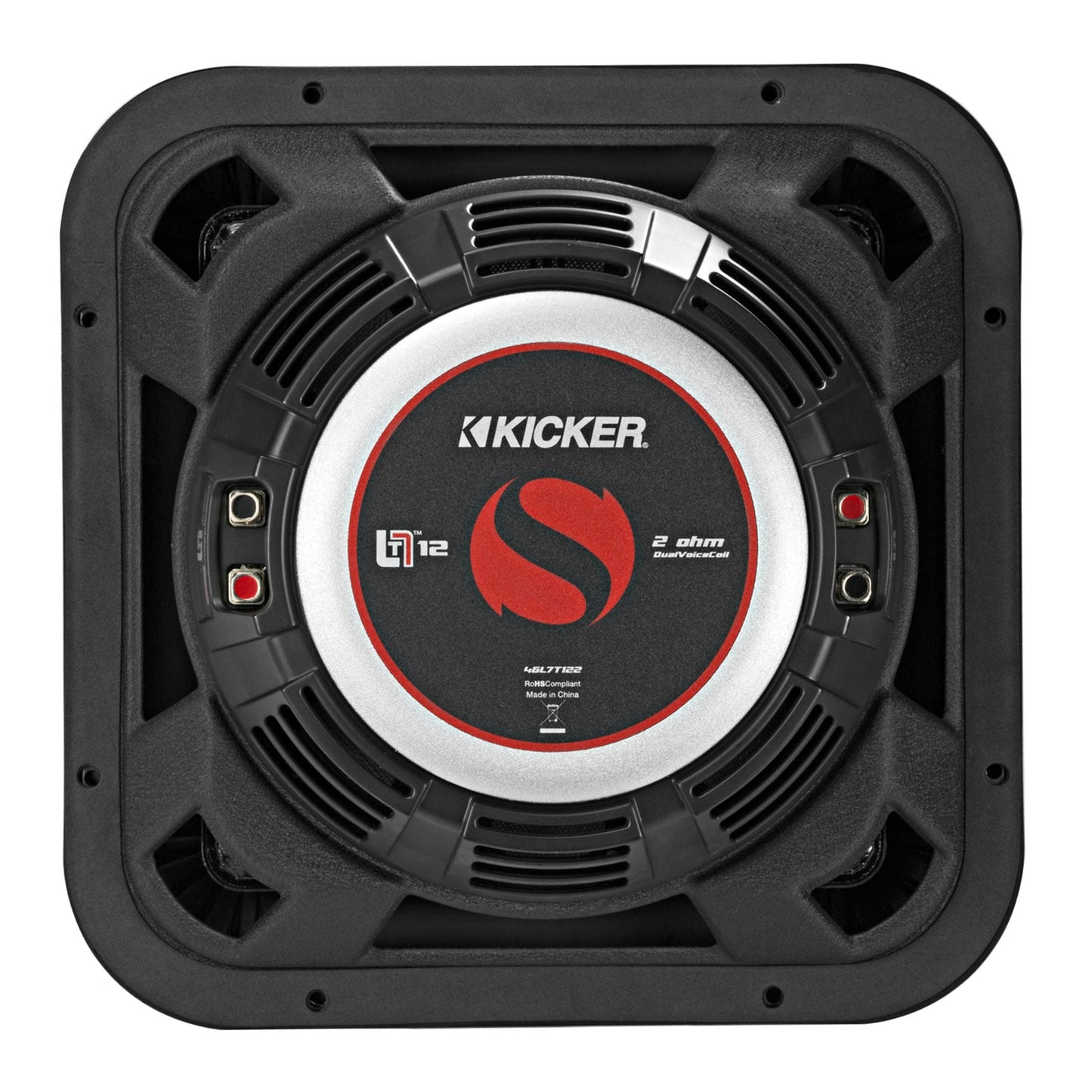 (2) KICKER 46L7T122 12" 1200w L7T Subwoofers Solo-Baric Subs+Amp+Vented Sub Box