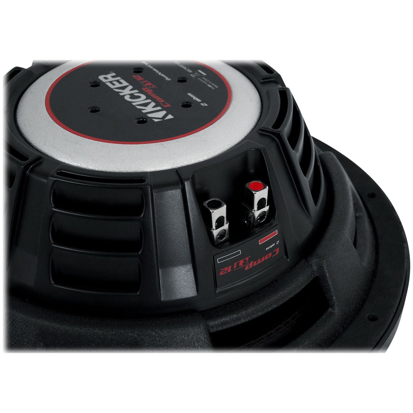 (2) Kicker 48CWRT122 COMPRT12 2000W 12" Slim Car Subwoofers+Shallow Sub Box