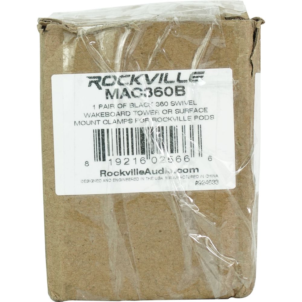 MAC65B Black 6.5" Tower Speaker Pods 2-Pack + 6.5" LED Marine Speakers Bundle